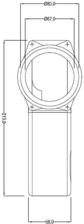 Chiocciola estrattore fumi Stufe a Pellet Cadel 14811001