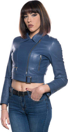 Chiodino---Chiodo-Donna-Blu-in-vera-pelle