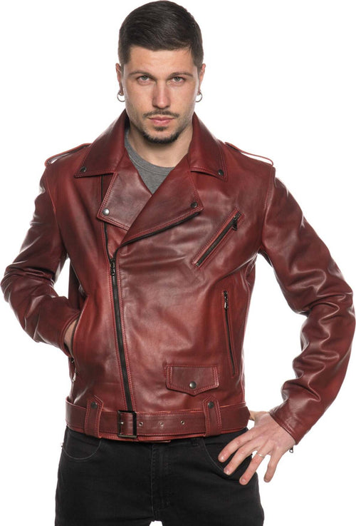 Chiodo-Tre-Tasche---Chiodo-Uomo-Bordeaux-in-vera-pelle