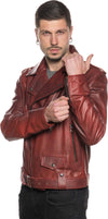 Chiodo-Tre-Tasche---Chiodo-Uomo-Bordeaux-in-vera-pelle