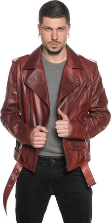 Chiodo-Tre-Tasche---Chiodo-Uomo-Bordeaux-in-vera-pelle