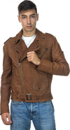 Chiodo-Tre-Tasche---Chiodo-Uomo-Cuoio-Effetto-Antichizzato-in-vera-pelle