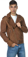 Chiodo-Tre-Tasche---Chiodo-Uomo-Cuoio-Effetto-Antichizzato-in-vera-pelle
