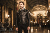 Chiodo-Tre-Tasche---Chiodo-Uomo-Nero-in-vera-pelle-con-Zip-Argentate