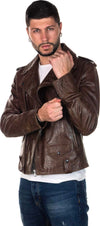 Chiodo-Tre-Tasche---Chiodo-Uomo-Testa-di-Moro-Oil-Vintage-in-vera-pelle