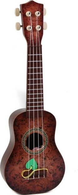 Chitarra-Classica-Giocattolo-4-Corde-Accordabile-Con-Cassa-Di-Risonanza-Marrone