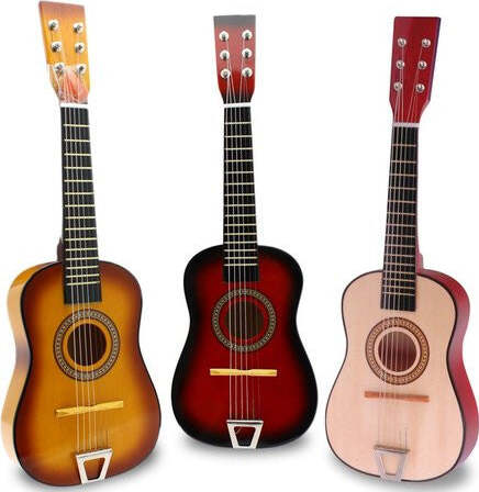 Chitarra-giocattolo-Teorema-04099-FATTO-DI-LEGNO-Classica-con-set-6-co