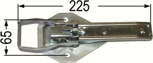 Chiusura per rimorchio 225x65mm confezione da 2 pezzi