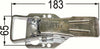 Chiusura per rimorchio a molla 183x65mm