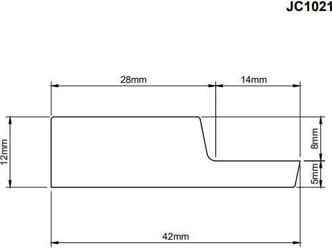 ChiusuraDoga in duropolimero effetto legno Frassino sfondo nero 2800x42x12 Fai da te/Pitture trattamenti per pareti e utensili/Strumenti per carta da parati e posa carta da parati/Bordi per carta da parati Led Mall Home - Napoli, Commerciovirtuoso.it