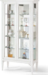 CHRISTAL---credenza-con-vetrina-in-legno-massello-89x34x170-Bianco-Milani-Home