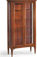 CHRISTAL---credenza-con-vetrina-in-legno-massello-89x34x170-Tinta-noce-Milani-Home