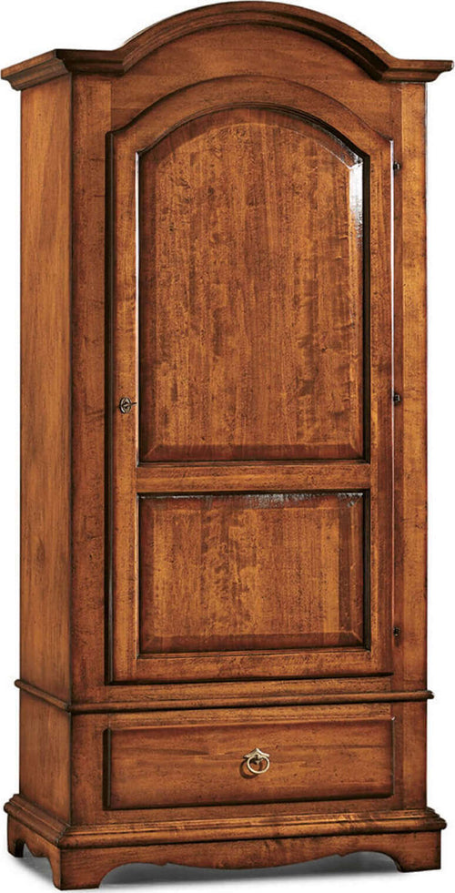 CHRISTIAN---armadio-1-anta-in-legno-massello-96x56x196-Tinta-noce-Milani-Home