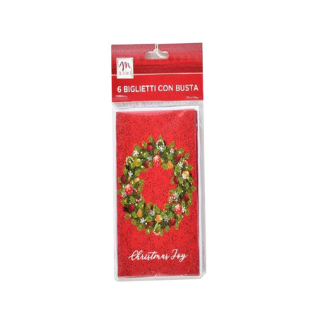 Biglietti con busta regalo per regali natalizi set da 6