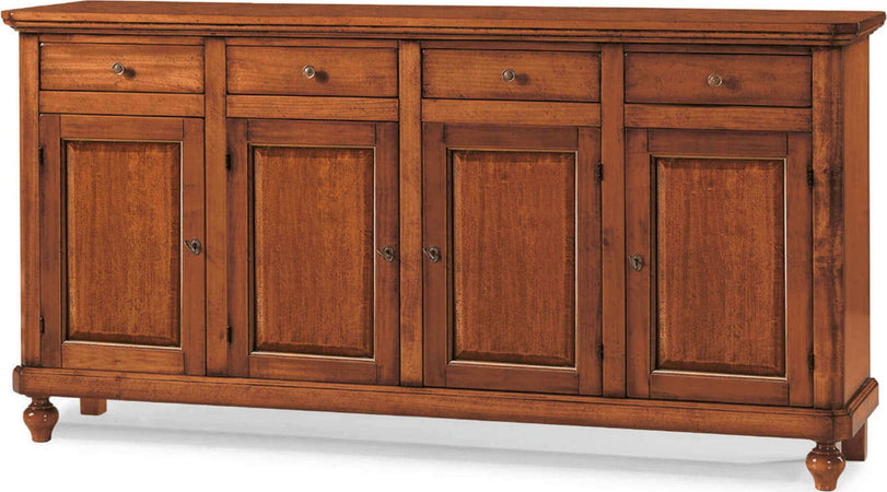 CHRISTOPHER---credenza-in-legno-massello-196x43x96-Tinta-noce-Milani-Home