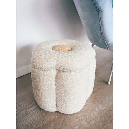Pouf e Scatola Giochi Childhome Flower 35x35x35