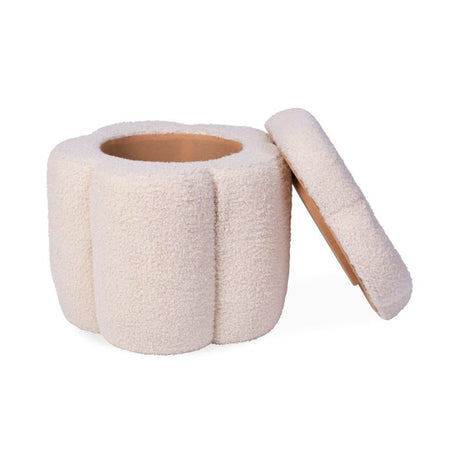 Pouf e Scatola Giochi Childhome Flower 35x35x35