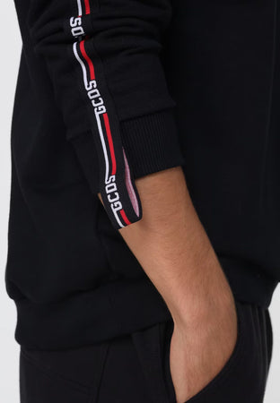 GCDS FELPA LOGO TAPE CREWNECK da uomo