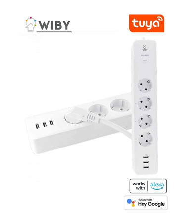 Ciabatta Multipresa Smart Intelligente Wifi Con 4 Prese Ac 3 Porte Usb M3su411-eu
