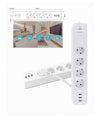 Ciabatta Multipresa Smart Intelligente Wifi Con 4 Prese Ac 3 Porte Usb M3su411-eu
