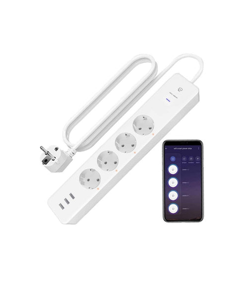 Ciabatta Multipresa Smart Intelligente Wifi Con 4 Prese Ac 3 Porte Usb M3su411-eu