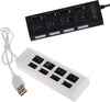 Ciabatta Usb Multipresa Hub Con 4 Porte Usb 2.0 Nera O Bianca E Led Blu Elettronica/Informatica/Accessori/USB Hub Trade Shop italia - Napoli, Commerciovirtuoso.it