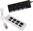 Ciabatta Usb Multipresa Hub Con 4 Porte Usb 2.0 Nera O Bianca E Led Blu Elettronica/Informatica/Accessori/USB Hub Trade Shop italia - Napoli, Commerciovirtuoso.it