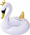 Ciambella-Salvagente-Cavalcabile-Cigno-Bianco-E-Oro-Bambini-115cm-Mare-Piscina