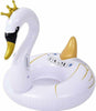 Ciambella-Salvagente-Cavalcabile-Cigno-Bianco-E-Oro-Bambini-115cm-Mare-Piscina