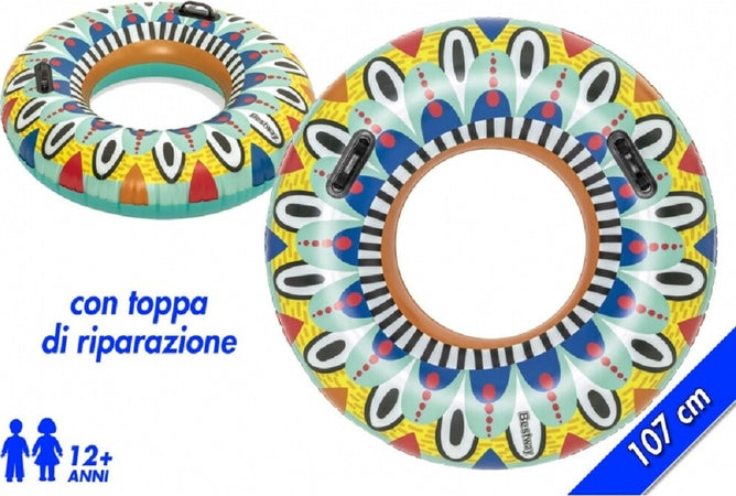 Ciambella Salvagente Flirty Fiesta 107cm Con 2 Maniglie Rinforzate Piscina 36294 Giochi e giocattoli/Sport e giochi all'aperto/Giochi aquatici e piscine per bambini/Canotti e gonfiabili galleggianti Trade Shop italia - Napoli, Commerciovirtuoso.it
