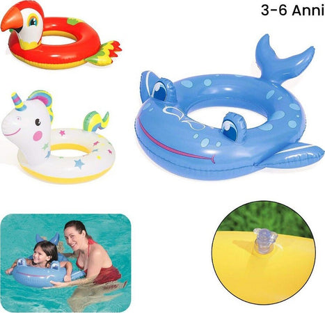 Ciambella Salvagente Gonfiabile Bambini Forma Di Animali Per Mare Piscina 36128 Giochi e giocattoli/Sport e giochi all'aperto/Giochi aquatici e piscine per bambini/Canotti e gonfiabili galleggianti Trade Shop italia - Napoli, Commerciovirtuoso.it
