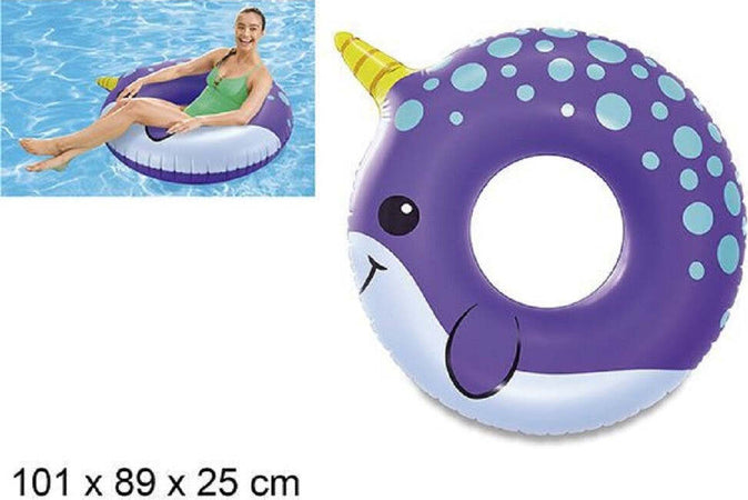 Ciambella Salvagente Gonfiabile Narvalo Unicorno Di Mare 101cm Piscina Estate Mare Giocattoli e infanzia > Piscine > Canotti e Gonfiabili Trade Shop italia - Napoli, Commerciovirtuoso.it