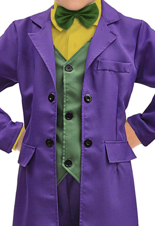 Ciao-joker Costume Bambino Originale Dc Comics Super Heroes, Colore Viola, Verde, Giallo, 11702