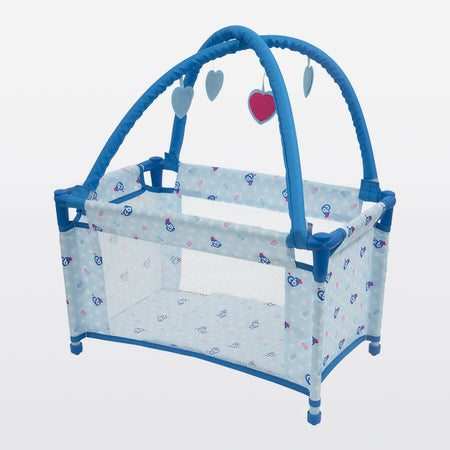 Cicciobello - Travel Bed, Lettino Pieghevole E Salvaspazio Con Accessori, Da Viaggio, Richiudibile E Trasportabile, Dotato Di Giostrina, A Partire Dai 3 Anni, Giochi Preziosi, Ccb26000