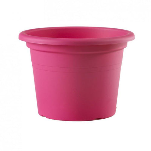 Vaso tondo in plastica Cilindro Basic colorato per giardino piante e fiori