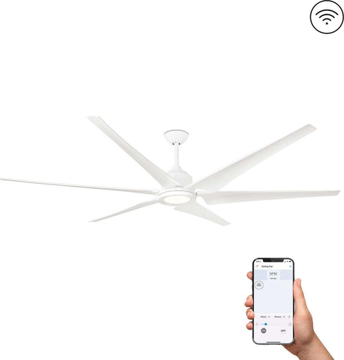 CIES XL LED Ventilatore da soffito bianco con motore DC SMART Fai da te/Prodotti per la costruzione/Riscaldamento e raffreddamento/Sistemi mobili di climatizzazione/Ventilatori/Ventilatori da soffitto Led Mall Home - Napoli, Commerciovirtuoso.it