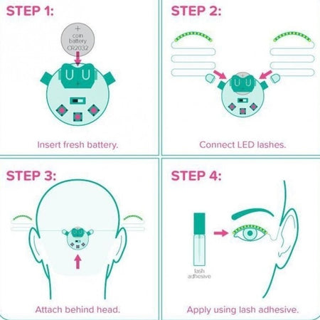 CIGLIE LED LUMINOSE LUCI EYELINER EYELASHES LASHES PALPEBRA CIGLIA FINTE ADESIVE Bellezza/Accessori e strumenti di bellezza/Strumenti e accessori per trucco/Accessori per trucco occhi/Ciglia finte e adesivi/Ciglia finte Trade Shop italia - Napoli, Commerciovirtuoso.it