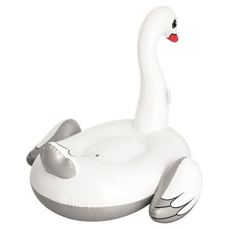 Cigno Gonfiabile Cavalcabile Gigante 196x174cm Materassino Con Maniglie Piscina 016104