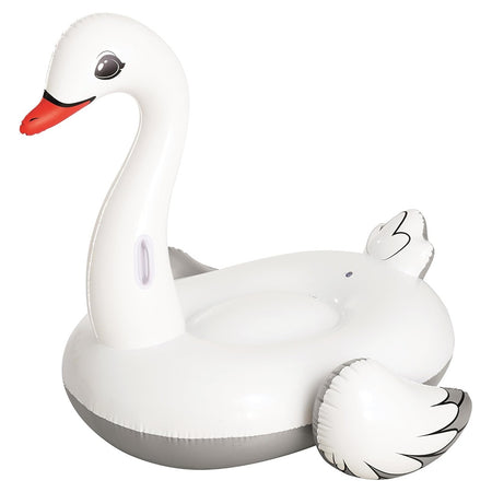 Cigno Gonfiabile Cavalcabile Gigante 196x174cm Materassino Con Maniglie Piscina 016104