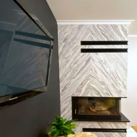 pannello rivoluzionario di Rivestimento interno-esterno in VERA PIETRA flessibile 280x122x0,3cm CILIAN Eternal Parquet