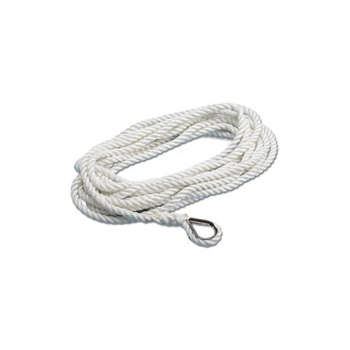 Cima Ormeggio Tre LegnolI 20 Colore Bianco 12Mt