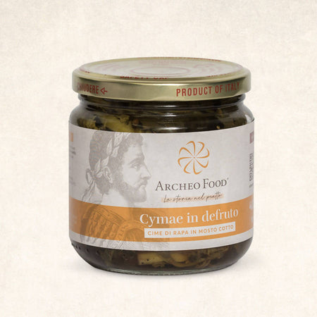 Cime di Rapa in Mosto Cotto Cymae in Defruto Vasetto in Vetro 400gr. Prodotto italiano Archeo Food