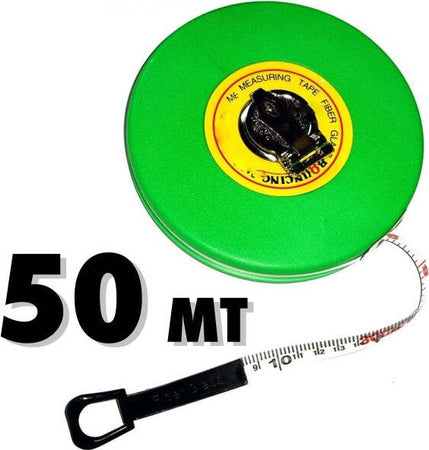 Cinta-50-Mt-Rotella-Metrica-Rullina-Metro-A-Nastro-Fettuccia-Avvolgibile-Bobina