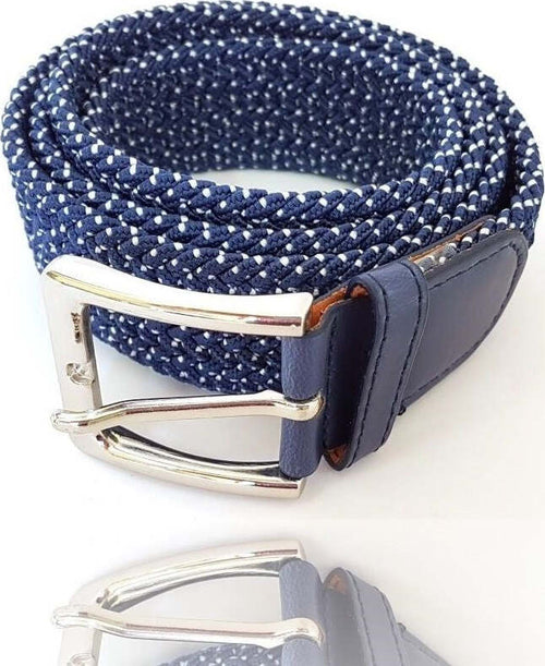 Cinta Cintura Donna Uomo Intrecciata Blu Bianca Glamour Fashion Alla Moda Moda/Donna/Accessori/Cinture Trade Shop italia - Napoli, Commerciovirtuoso.it