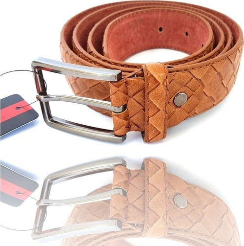 Cinta Cintura Uomo Pelle Marrone A-533 Elegante Glamour Fashion Squame Moda/Uomo/Accessori/Cinture Trade Shop italia - Napoli, Commerciovirtuoso.it