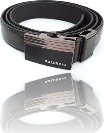 Cinta Cintura Uomo Pelle Nera Rolendio Elegante Glamour Fashion Alla Moda Moda/Uomo/Accessori/Cinture Trade Shop italia - Napoli, Commerciovirtuoso.it