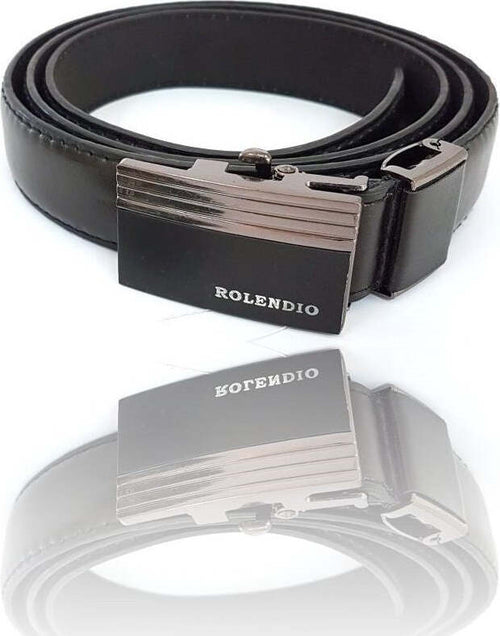 Cinta Cintura Uomo Pelle Nera Rolendio Elegante Glamour Fashion Alla Moda Moda/Uomo/Accessori/Cinture Trade Shop italia - Napoli, Commerciovirtuoso.it