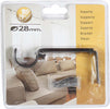 CINTACOR---1-SUPPORTO-A-PARETE-ESTENSIBILE-9-11cm-NERO-28mm