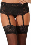 Cintura-Ampia-Reggicalze-In-Pizzo-Elasticizzato-Collant-Reggenti-Taglia-Unica-Lingerie