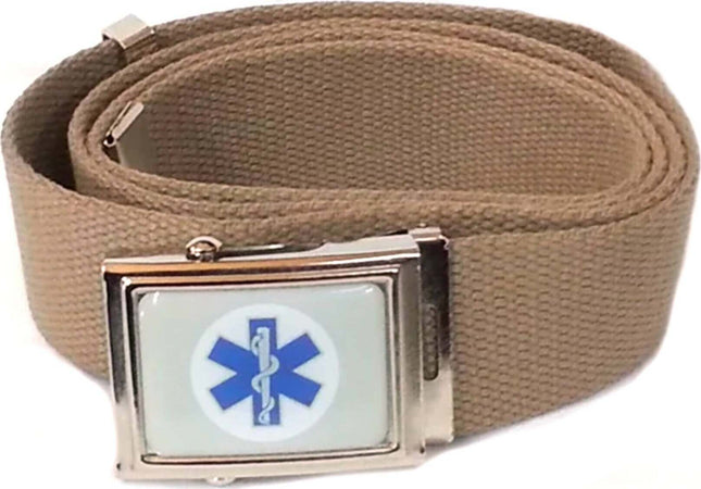 Cintura Canapa Soccorso Sanitario Croce Esculapio Asclepio Cintura Simbolo Internazionale Del Soccorso Moda/Abbigliamento specifico/Abbigliamento da lavoro e divise/Uniformi e camici sanitari/Accessori Il Distintivo - Pesaro, Commerciovirtuoso.it